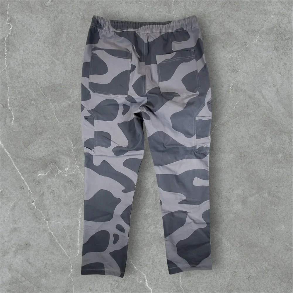 Jordan Cargo Pants Mens Large Grey Camo Essentials Ripstop FZ2060-068